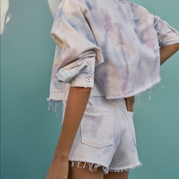 Zara Pants - ZARA tie dye denim short US 8 / 29 EUC